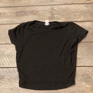 Short sleeve cropped shirt